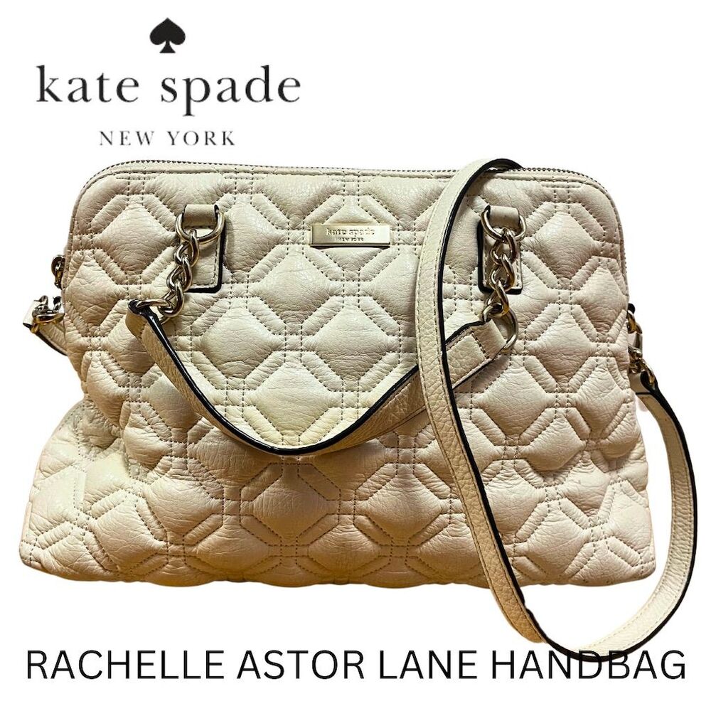 Kate Spade Rachelle Astor Lane Ivory Quilted Satchel